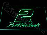 Brad Keselowski 2 LED Sign - Green - TheLedHeroes