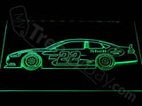 Joey Logano LED Neon Sign Electrical - Green - TheLedHeroes