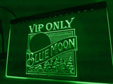 FREE Blue Moon VIP Only (2) LED Sign - Green - TheLedHeroes