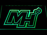 Miami Heat 2 LED Neon Sign Electrical - Green - TheLedHeroes