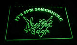 Hot Rod Garage It's 5pm Somewhere LED Neon Sign Electrical - Green - TheLedHeroes