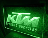 FREE KTM Sport Motorcycles LED Sign - Green - TheLedHeroes