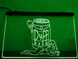 Duff (2) LED Neon Sign Electrical - Green - TheLedHeroes