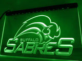 Buffalo Sabres LED Neon Sign USB - Green - TheLedHeroes