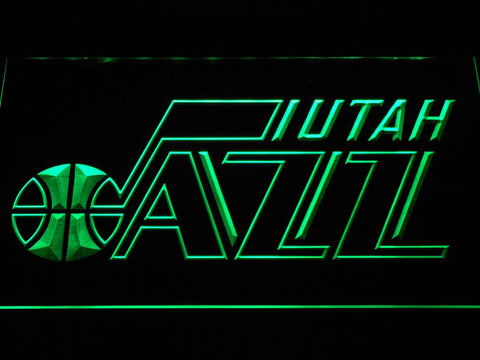 Utah Jazz 2 LED Neon Sign Electrical - Green - TheLedHeroes