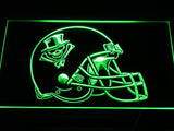 New Orleans VooDoo Helmet LED Sign - Green - TheLedHeroes