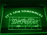 Dr Pepper It's 5pm Somewhere LED Neon Sign Electrical - Green - TheLedHeroes