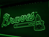 Atlanta Braves LED Neon Sign Electrical - Green - TheLedHeroes