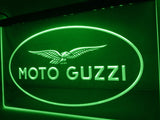 Moto Guzzi Motorcycle LED Neon Sign Electrical - Green - TheLedHeroes