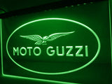 Moto Guzzi Motorcycle LED Neon Sign USB - Green - TheLedHeroes