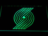 Portland Trail Blazers 2 LED Neon Sign USB - Green - TheLedHeroes