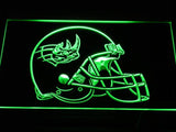Grand Rapids Rampage Helmet LED Neon Sign Electrical - Green - TheLedHeroes
