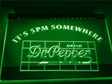 FREE Dr Pepper It's 5pm Somewhere LED Sign - Green - TheLedHeroes