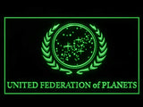 FREE Star Trek United Federation of Planets LED Sign - Green - TheLedHeroes