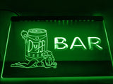 Duff Bar (2) LED Neon Sign Electrical - Green - TheLedHeroes