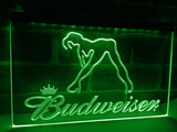 FREE Budweiser Girl LED Sign - Green - TheLedHeroes