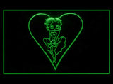Betty Boop 2 LED Sign - Green - TheLedHeroes