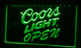 FREE Coors Light Open LED Sign - Green - TheLedHeroes