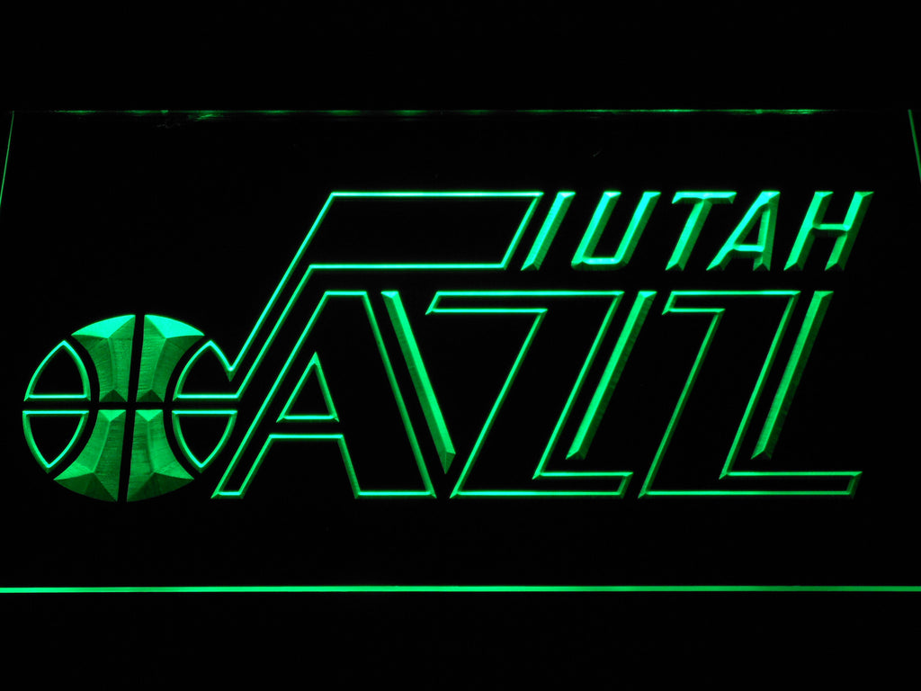 FREE Utah Jazz 2 LED Sign - Green - TheLedHeroes