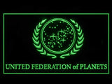 Star Trek United Federation of Planets LED Neon Sign Electrical - Green - TheLedHeroes