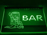 Duff Bar (2) LED Neon Sign USB - Green - TheLedHeroes