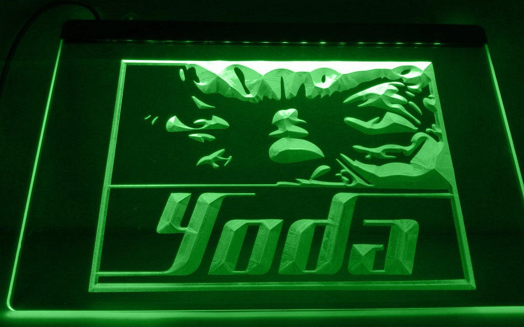 Star Wars Yoda LED Neon Sign USB - Green - TheLedHeroes