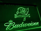 Tampa Bay Buccaneers Budweiser LED Neon Sign Electrical - Green - TheLedHeroes