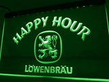 Lowenbrau Happy Hour LED Neon Sign USB - Green - TheLedHeroes