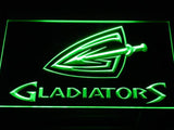 Cleveland Gladiators LED Neon Sign Electrical - Green - TheLedHeroes
