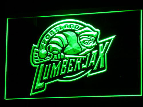 Portland Lumberjack LED Sign - Green - TheLedHeroes
