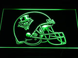New Orleans VooDoo Helmet LED Neon Sign USB - Green - TheLedHeroes