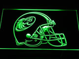 Austin Wranglers Helmet LED Neon Sign Electrical - Green - TheLedHeroes