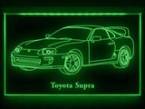 Toyota Supra (2) LED Neon Sign Electrical - Green - TheLedHeroes