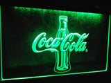 FREE Coca Cola Bottle 2 LED Sign - Green - TheLedHeroes