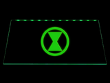 Black Widow Symbol LED Neon Sign USB - Green - TheLedHeroes