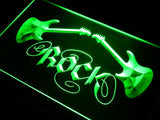 Guitar Rock LED Neon Sign Electrical - Green - TheLedHeroes