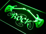 FREE Guitar Rock LED Sign - Green - TheLedHeroes