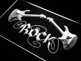 Guitar Rock LED Neon Sign USB - White - TheLedHeroes