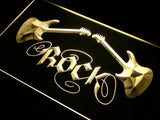 Guitar Rock LED Neon Sign Electrical - Yellow - TheLedHeroes
