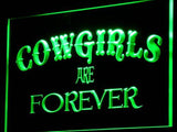 Cowgirls Are Forever LED Neon Sign USB - Green - TheLedHeroes
