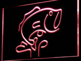 Fish Bait LED Neon Sign Electrical - Red - TheLedHeroes