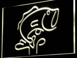 Fish Bait LED Neon Sign Electrical - Yellow - TheLedHeroes