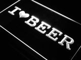 I Love Beer Bar Pub LED Neon Sign Electrical - White - TheLedHeroes