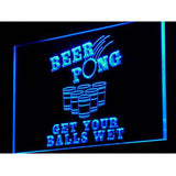 Beer Pong Get Your Balls Wet LED Neon Sign USB -  - TheLedHeroes