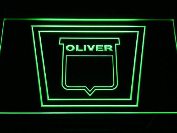 Oliver Tractor LED Neon Sign Electrical - Green - TheLedHeroes