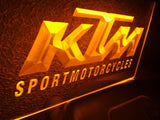 FREE KTM Sport Motorcycles LED Sign - Orange - TheLedHeroes