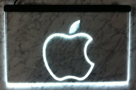 Apple LED Neon Sign USB - White - TheLedHeroes