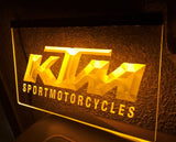 FREE KTM Sport Motorcycles LED Sign - Yellow - TheLedHeroes