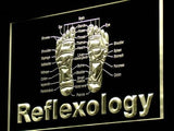 Reflexology Foot Massage LED Neon Sign USB - Yellow - TheLedHeroes