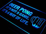 Beer Pong A Way of Life LED Neon Sign Electrical - Blue - TheLedHeroes